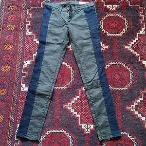 Rag & Bone grey & black stretch jegging